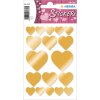 Herma DECOR Pegatina Corazones Oro