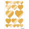 Herma DECOR Pegatina Corazones Oro