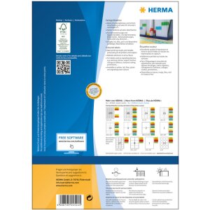 Etiquetas de color Herma SPECIAL A4, 45,7 x 21,2 mm,...