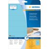 Etiquetas de color Herma SPECIAL A4, 105 x 37 mm, papel removible azul mate