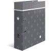 Herma Motif Folder A4 Estrellas - Gris con borde