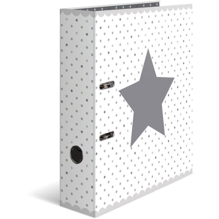 Carpeta Herma Motivo A4 Estrellas - Blanco Punteado
