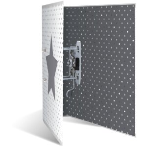 Carpeta Herma Motivo A4 Estrellas - Blanco Punteado