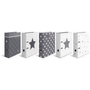 Carpeta Herma Motivo A4 Estrellas - Blanco Punteado