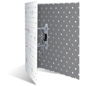 Herma Motif Folder A4 Stars - Blanco con estrellas grises