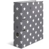 Herma Motif Folder A4 Stars - Gris con estrellas blancas