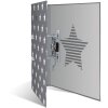Herma Motif Folder A4 Stars - Gris con estrellas blancas