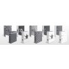 Herma Motif Folder A4 Stars - Gris con estrellas blancas