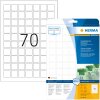 Etiquetas removibles Herma SPECIAL A4, 24 x 24 mm, blancas, cuadradas, re-adhesivas