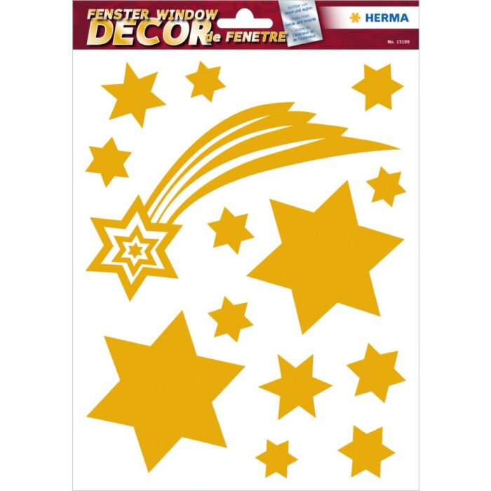 Herma DECOR Calco Estrellas Oro