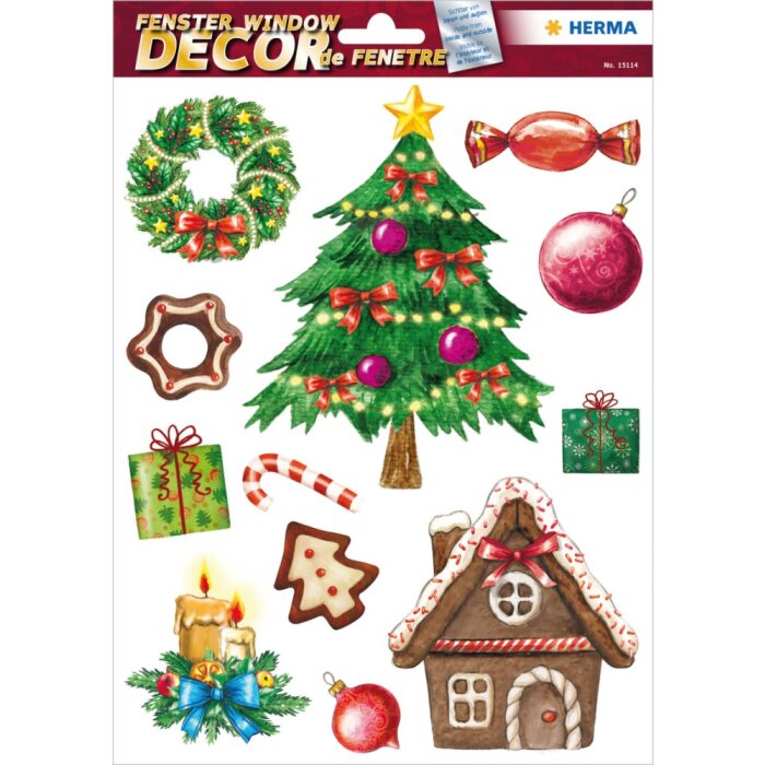 Herma DECOR Window Decal Christmas Time