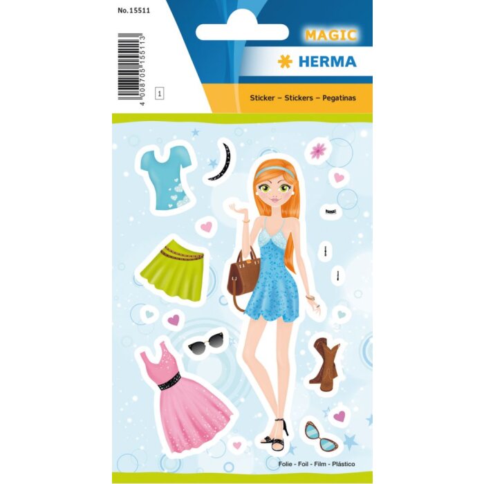 Pegatina Herma MAGIC Pretty Girl, aluminio