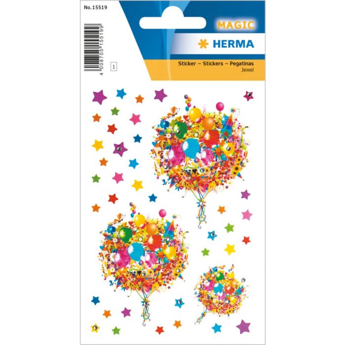 Herma MAGIC Adhesivo Flor de Amor con Purpurina