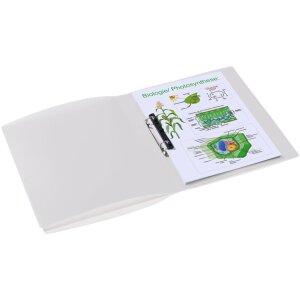 Carpeta de anillas Herma A4 blanco translúcido