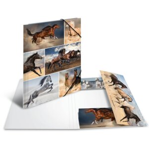 Carpeta Herma A4 Caballos de cartón