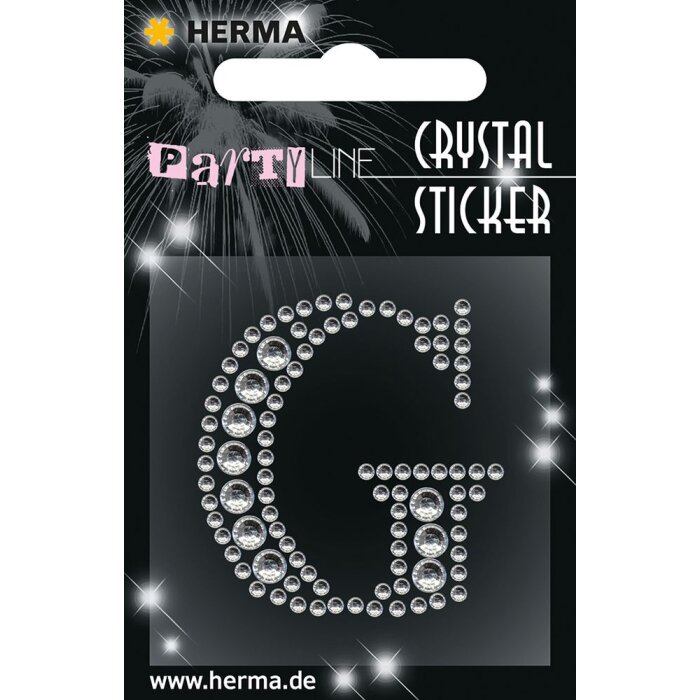 Herma FASHIONLine Crystal Sticker "G"; "Herma Crystal Sticker