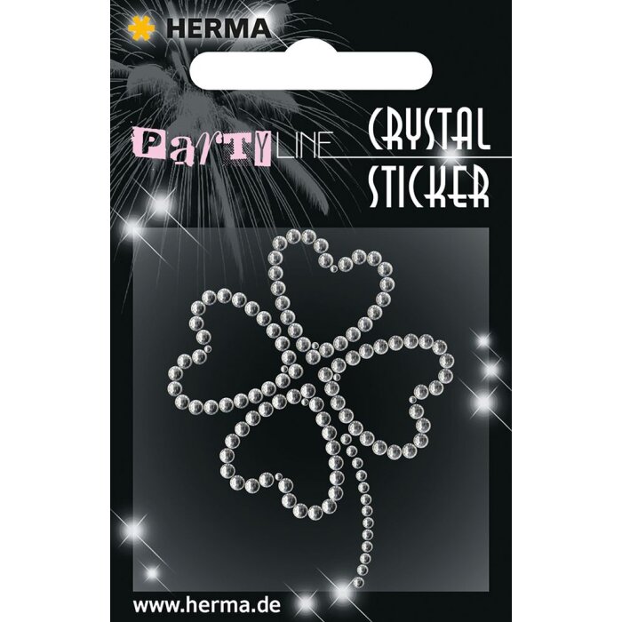 Herma FASHIONLine Pegatina Cristal Trébol