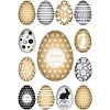 Herma DECOR Pegatina Feliz Pascua Huevos de Oro