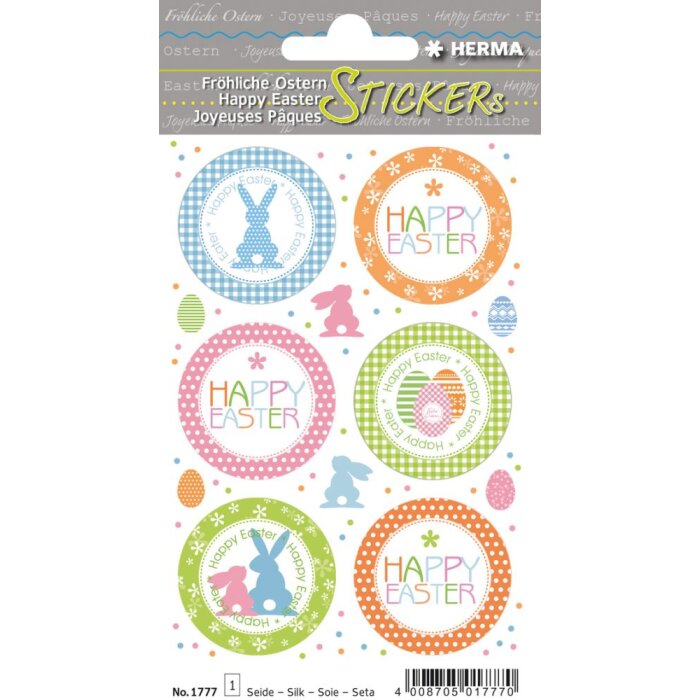 Herma MAGIC Sticker Felices Pascuas, Seda