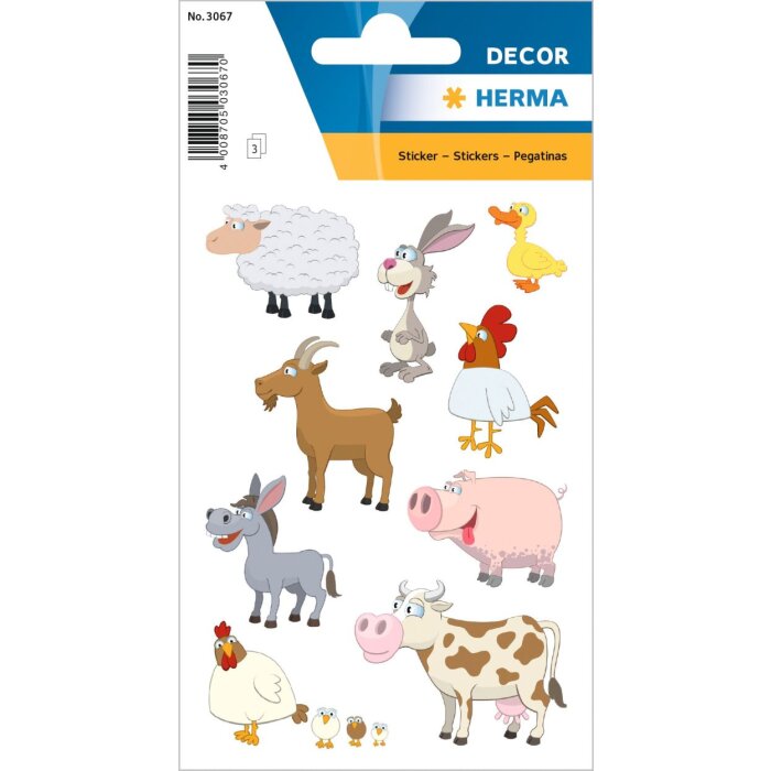 Herma DECOR Pegatina Animales Favoritos