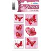 Herma MAGIC Pegatina Rosa Corazón, Seda