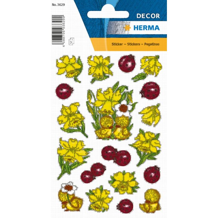 Herma DECOR pegatinas narcisos