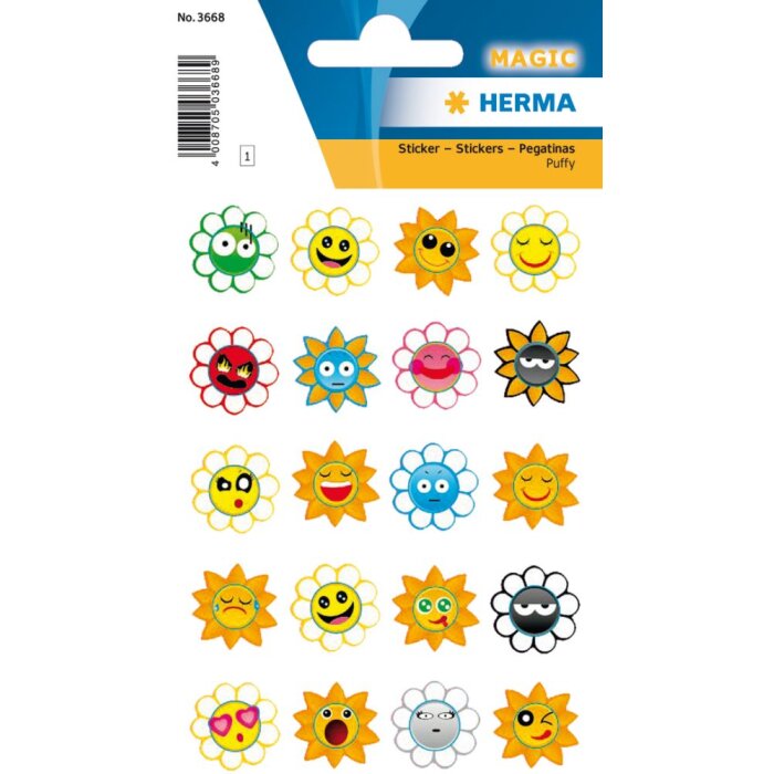Pegatina Herma MAGIC Soles Locos, Puffy