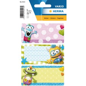 Herma VARIO Etiquetas escolares Little Monsters