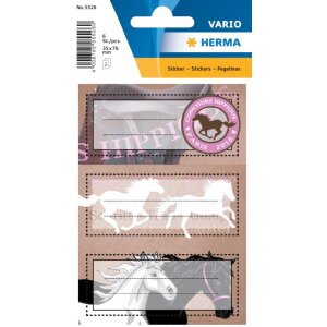 Herma VARIO etiquetas escolares caballos, brillantes