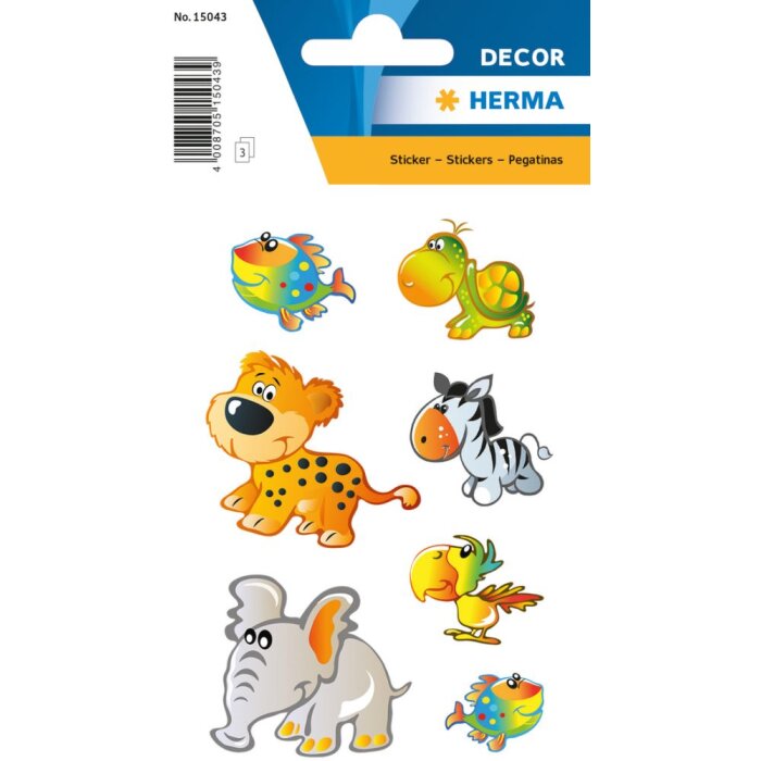 Herma DECOR Pegatinas Animales Niños