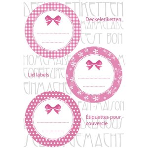 Etiquetas para tapas Herma HOME Ø 44 rosa,...