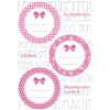 Etiquetas para tapas Herma HOME Ø 44 rosa, autoadhesivas