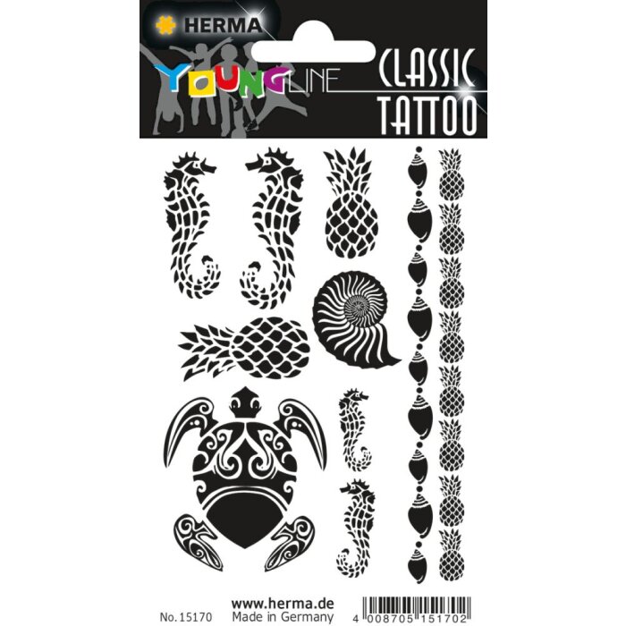 Herma FASHIONLine CLASSIC Tattoo Negro Caribe