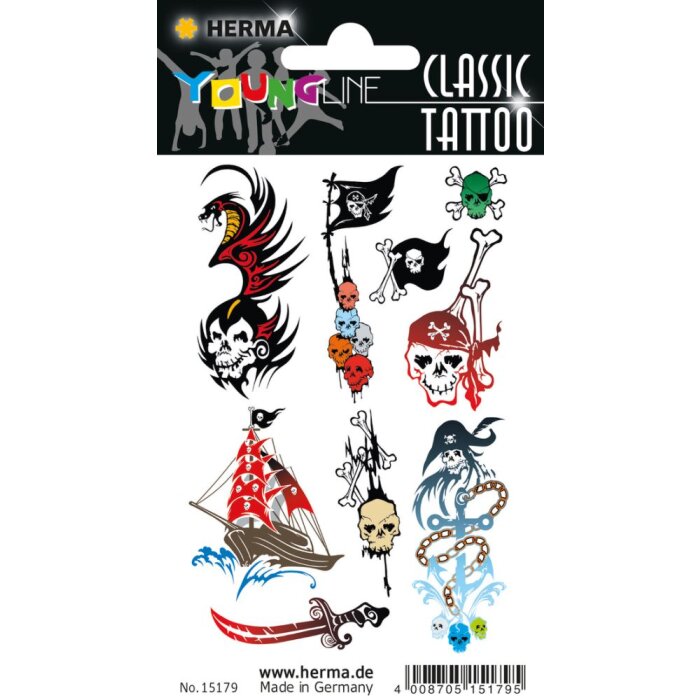 Herma FASHIONLine CLASSIC Tattoo Color Pirats
