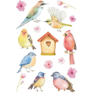 Herma DECOR Pegatinas Pájaros Cantores
