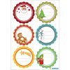 Herma DECOR pegatinas de regalo felicitaciones de Navidad, brillantes