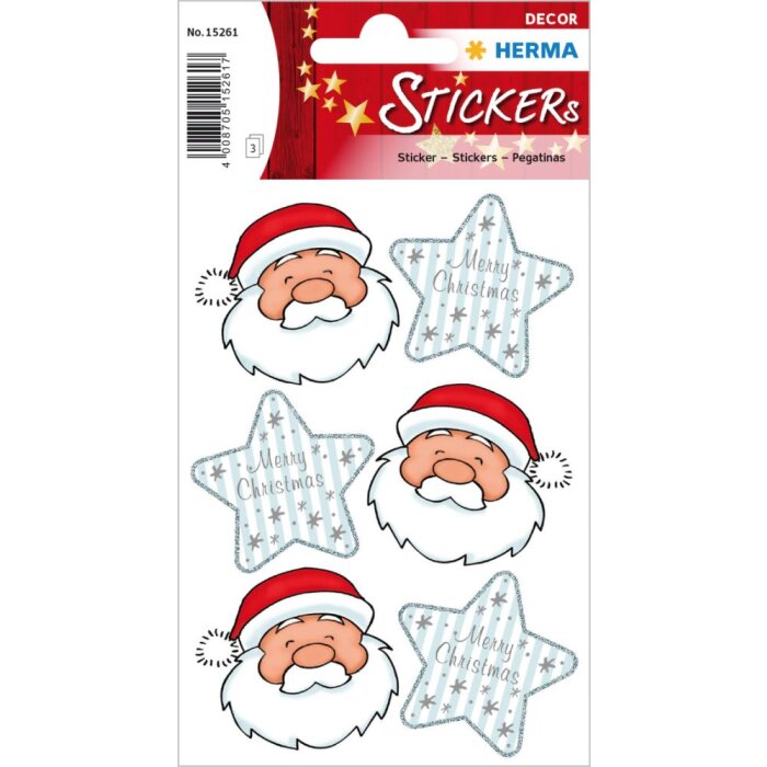Herma DECOR Pegatina Papá Noel Felicitaciones
