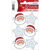 Herma DECOR Pegatina Papá Noel Felicitaciones