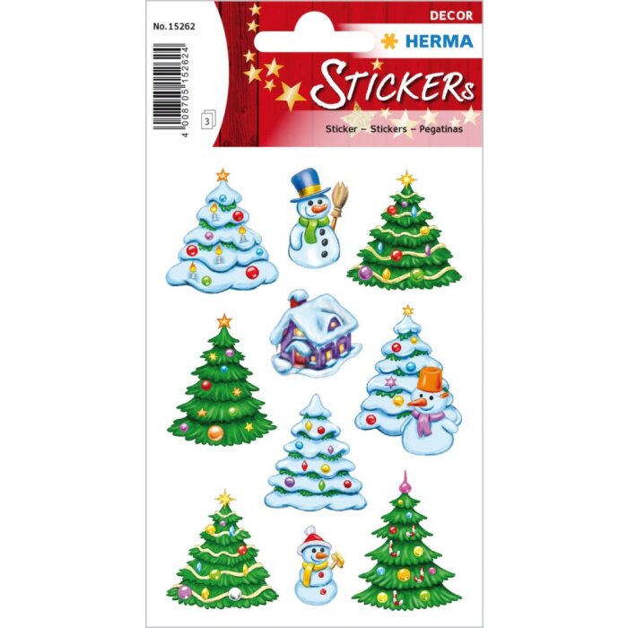 Herma DECOR Pegatina Navidad Invierno Bosque