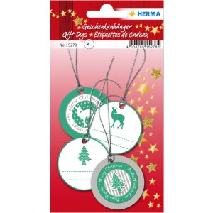 Etiqueta regalo de Navidad Herma MAGIC 3D Ø 5 cm,...