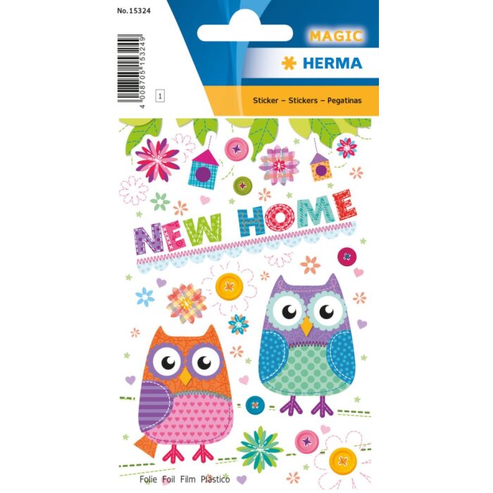 Herma MAGIC Sticker Nuevo hogar, papel de aluminio