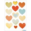 Herma MAGIC Sticker Corazón dorado, gofrado dorado