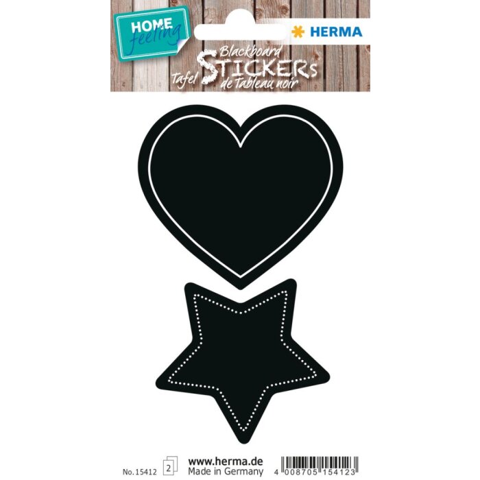 Herma HOME HOME Etiquetas de mesa Corazón y Estrella