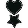 Herma HOME HOME Etiquetas de mesa Corazón y Estrella