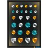 Herma FASHIONLine Glam Rocks Diamantes Oro y Plata