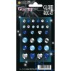 Herma FASHIONLine Glam Rocks Diamantes Azul Oscuro y Azul Claro