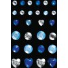 Herma FASHIONLine Glam Rocks Diamantes Azul Oscuro y Azul Claro