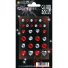 Herma FASHIONLine Glam Rocks Diamantes Rojo y Plata