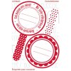 Etiquetas para tapas Herma HOME "New Look Red", autoadhesivas