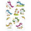 Herma DECOR pegatina bebé unicornio, brillo